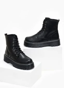 The Fashion Project Αρβυλάκια με ραφή στη σόλα - Μαύρο -The Fashion Project κατάστημα arvulakia me rafi sti sola 108704 4efh