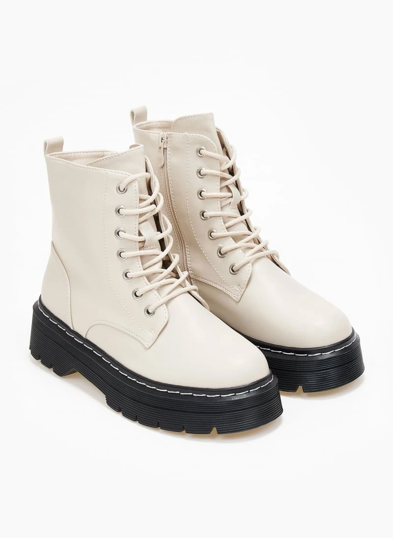 The Fashion Project Αρβυλάκια με ραφή στη σόλα - Μπεζ 3 The Fashion Project Αρβυλάκια με ραφή στη σόλα - Μπεζ - Image 3