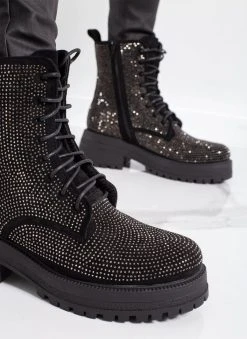 The Fashion Project Αρβυλάκια με Strass - Ατσαλί 13 The Fashion Project Αρβυλάκια με Strass - Ατσαλί -The Fashion Project κατάστημα arvulakia me strass 109366 83ek