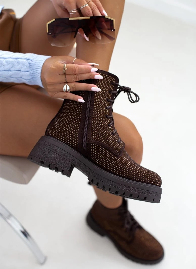 The Fashion Project Αρβυλάκια με Strass - Καφέ 6 The Fashion Project Αρβυλάκια με Strass - Καφέ - Image 6