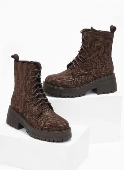 The Fashion Project Αρβυλάκια με Strass - Καφέ 12 The Fashion Project Αρβυλάκια με Strass - Καφέ -The Fashion Project κατάστημα arvulakia me strass 109435 k9uf