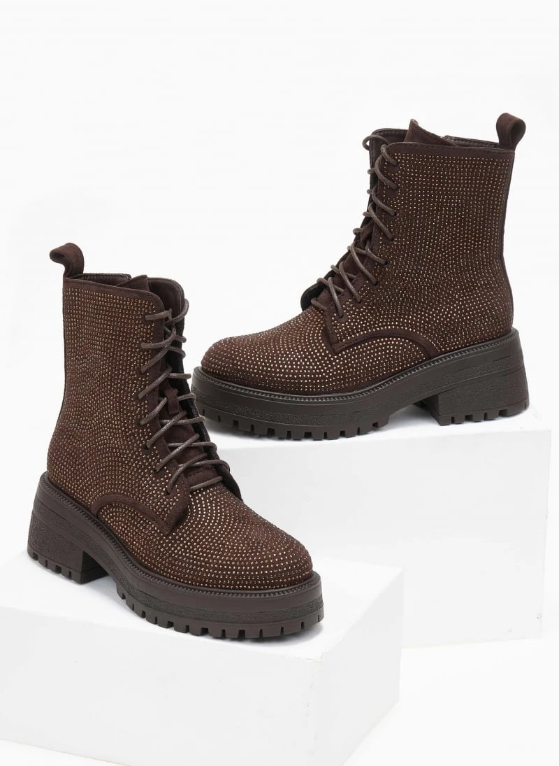 The Fashion Project Αρβυλάκια με Strass - Καφέ 5 The Fashion Project Αρβυλάκια με Strass - Καφέ - Image 5