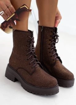 The Fashion Project Αρβυλάκια με Strass - Καφέ