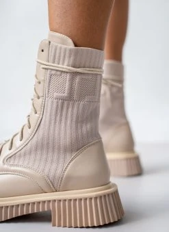 The Fashion Project Αρβυλάκια με σχέδιο κάλτσα - Μπεζ -The Fashion Project κατάστημα arvulakia me sxedio kaltsa 105857 m434