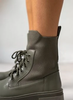 The Fashion Project Αρβυλάκια με σχέδιο κάλτσα στη γάμπα - Λαδί