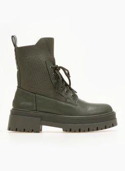 The Fashion Project Αρβυλάκια με σχέδιο κάλτσα στη γάμπα - Λαδί -The Fashion Project κατάστημα arvulakia me sxedio kaltsa sti gampa 105848 xr3f