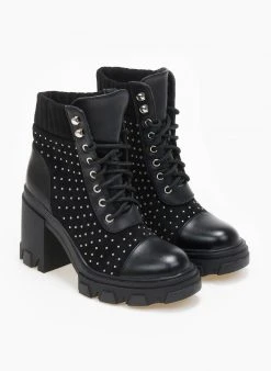 The Fashion Project Αρβυλάκια με τακούνι και τρουκς - Μαύρο -The Fashion Project κατάστημα arvulakia me takouni kai trouks 109318 87tk