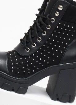 The Fashion Project Αρβυλάκια με τακούνι και τρουκς - Μαύρο -The Fashion Project κατάστημα arvulakia me takouni kai trouks 109318 j0f2