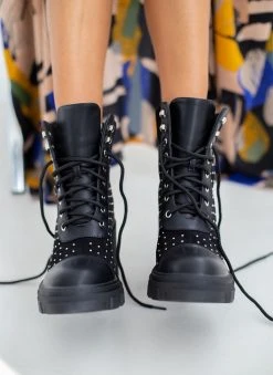 The Fashion Project Αρβυλάκια με τακούνι και τρουκς - Μαύρο -The Fashion Project κατάστημα arvulakia me takouni kai trouks 109318 vfrc