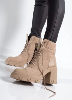 The Fashion Project Αρβυλάκια με τακούνι και τρουκς - Τάουπε 12 The Fashion Project Αρβυλάκια με τακούνι και τρουκς - Τάουπε -The Fashion Project κατάστημα arvulakia me takouni kai trouks 109319 e33v