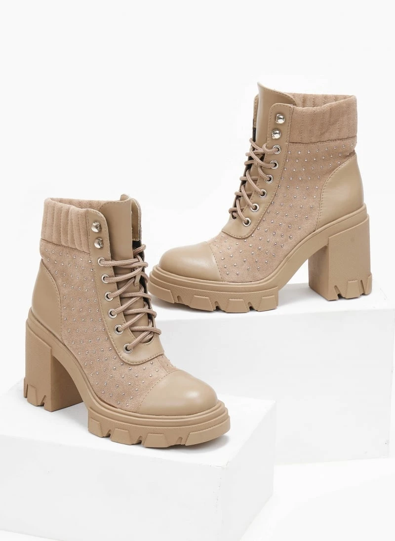 The Fashion Project Αρβυλάκια με τακούνι και τρουκς - Τάουπε 3 The Fashion Project Αρβυλάκια με τακούνι και τρουκς - Τάουπε - Image 3