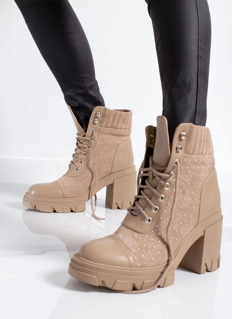 The Fashion Project Αρβυλάκια με τακούνι και τρουκς - Τάουπε 2 The Fashion Project Αρβυλάκια με τακούνι και τρουκς - Τάουπε - Image 2