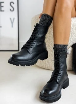 The Fashion Project Αρβυλάκια με υφασμάτινο θηλάκι - Μαύρο -The Fashion Project κατάστημα arvulakia me ufasmatino thilaki 107963 pbru