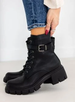 The Fashion Project Αρβυλάκια με ζωνάκι - Μαύρο