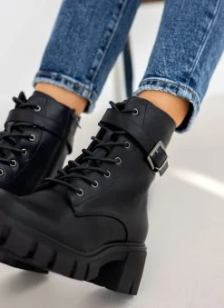 The Fashion Project Αρβυλάκια με ζωνάκι - Μαύρο -The Fashion Project κατάστημα arvulakia me zwnaki 106100 2t3i