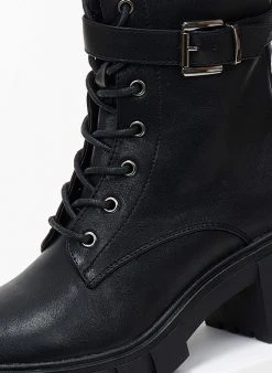 The Fashion Project Αρβυλάκια με ζωνάκι - Μαύρο -The Fashion Project κατάστημα arvulakia me zwnaki 106100 7rjn