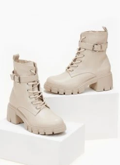 The Fashion Project Αρβυλάκια με ζωνάκι - Μπεζ -The Fashion Project κατάστημα arvulakia me zwnaki 106101 30v1