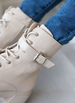 The Fashion Project Αρβυλάκια με ζωνάκι - Μπεζ -The Fashion Project κατάστημα arvulakia me zwnaki 106101 syve