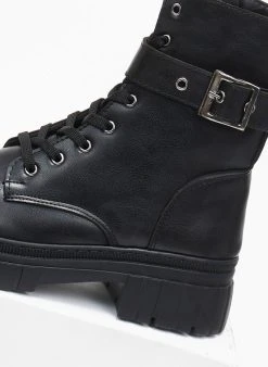 The Fashion Project Αρβυλάκια με ζωνάκι και αγκράφα - Μαύρο -The Fashion Project κατάστημα arvulakia me zwnaki kai agkrafa 109508 e3sl