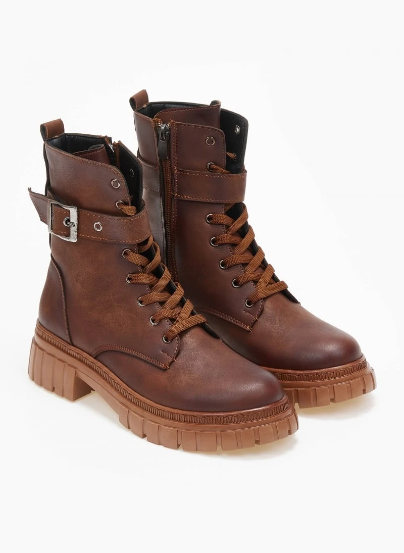 The Fashion Project Αρβυλάκια με ζωνάκι και αγκράφα - Ταμπά 3 The Fashion Project Αρβυλάκια με ζωνάκι και αγκράφα - Ταμπά - Image 3