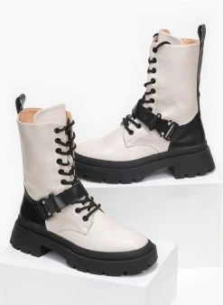 The Fashion Project Αρβυλάκια με ζωνάκι και κλιπ κούμπωμα - Μπεζ -The Fashion Project κατάστημα arvulakia me zwnaki kai klip koumpwma 95775 6csg