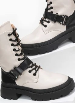 The Fashion Project Αρβυλάκια με ζωνάκι και κλιπ κούμπωμα - Μπεζ -The Fashion Project κατάστημα arvulakia me zwnaki kai klip koumpwma 95775 wxio