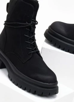 The Fashion Project Αρβυλάκια Suede με καπιτονέ σχέδιο - Μαύρο 9 The Fashion Project Αρβυλάκια Suede με καπιτονέ σχέδιο - Μαύρο -The Fashion Project κατάστημα arvulakia suede me kapitone sxedio 108475 k4af