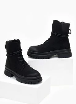 The Fashion Project Αρβυλάκια Suede με καπιτονέ σχέδιο - Μαύρο 11 The Fashion Project Αρβυλάκια Suede με καπιτονέ σχέδιο - Μαύρο -The Fashion Project κατάστημα arvulakia suede me kapitone sxedio 108475 vt1t