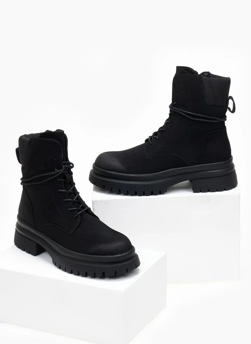 The Fashion Project Αρβυλάκια Suede με καπιτονέ σχέδιο - Μαύρο 5 The Fashion Project Αρβυλάκια Suede με καπιτονέ σχέδιο - Μαύρο - Image 5