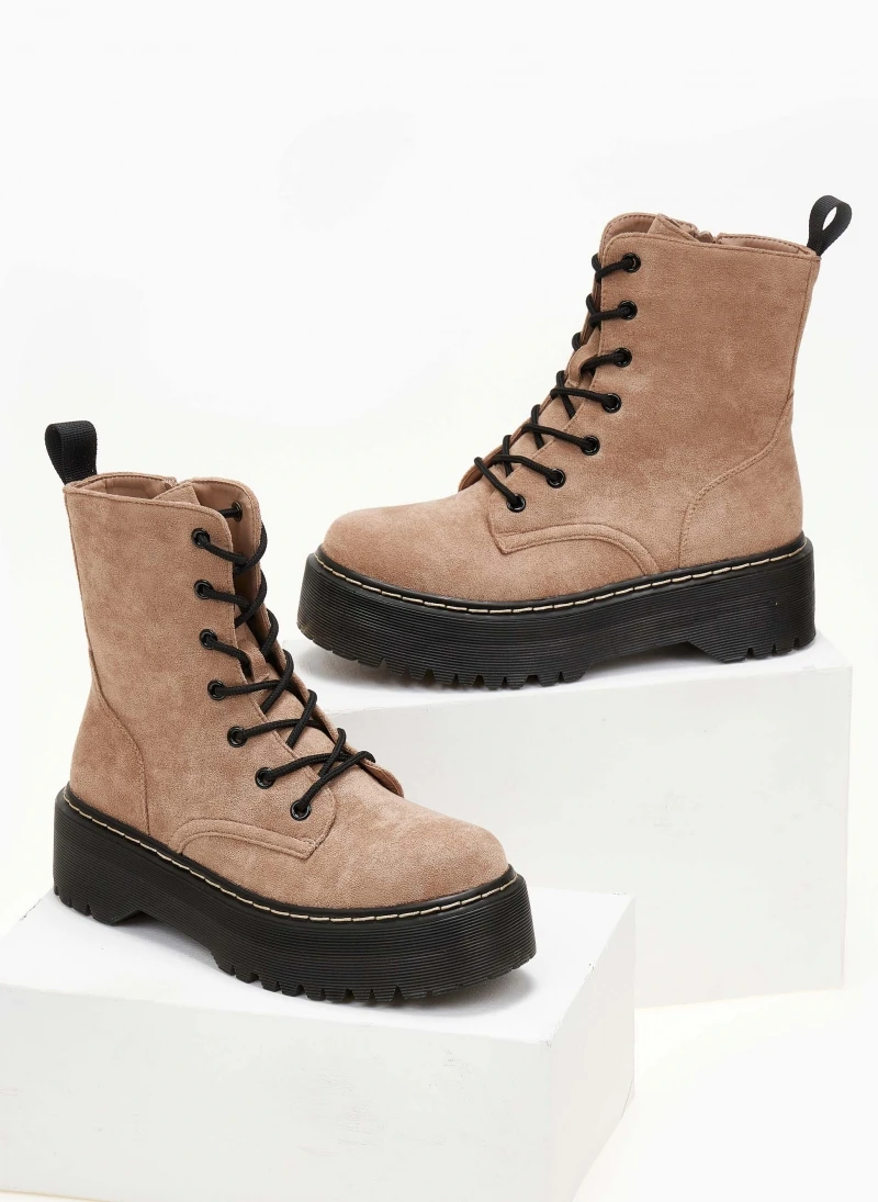 The Fashion Project Αρβυλάκια Suede με ψηλή τρακτερωτή σόλα - Πούρο 6 The Fashion Project Αρβυλάκια Suede με ψηλή τρακτερωτή σόλα - Πούρο - Image 6