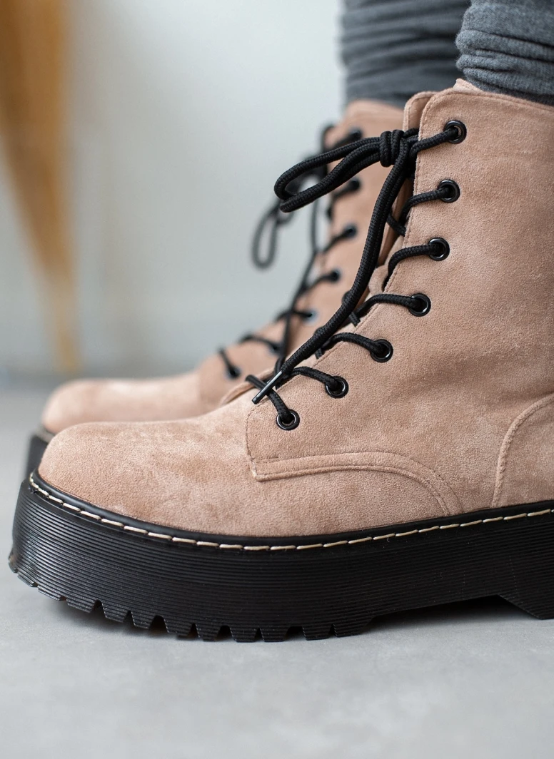 The Fashion Project Αρβυλάκια Suede με ψηλή τρακτερωτή σόλα - Πούρο 4 The Fashion Project Αρβυλάκια Suede με ψηλή τρακτερωτή σόλα - Πούρο - Image 4