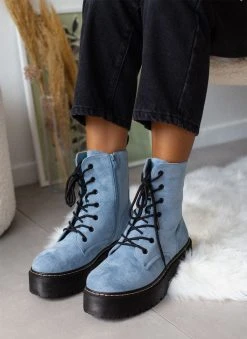 The Fashion Project Αρβυλάκια Suede με ψηλή τρακτερωτή σόλα - Ραφ