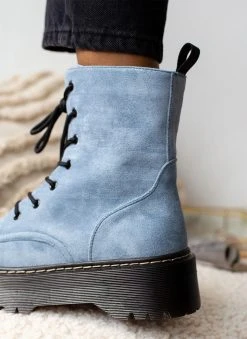 The Fashion Project Αρβυλάκια Suede με ψηλή τρακτερωτή σόλα - Ραφ -The Fashion Project κατάστημα arvulakia suede me psili trakterwti sola 105965 cr64