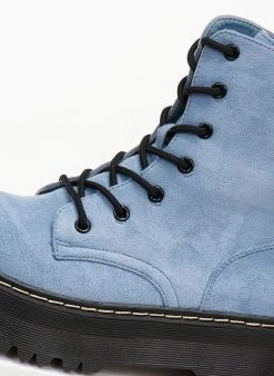 The Fashion Project Αρβυλάκια Suede με ψηλή τρακτερωτή σόλα - Ραφ -The Fashion Project κατάστημα arvulakia suede me psili trakterwti sola 105965 sh25