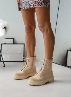 The Fashion Project Αρβυλάκια Suede με ραφή στη σόλα - Μπεζ -The Fashion Project κατάστημα arvulakia suede me rafi sti sola 106475 cuvh