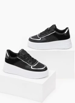 The Fashion Project Sneakers Flatforms - Μαύρο -The Fashion Project κατάστημα athlitika me psili sola 98913 ff3f