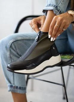 Xti Footwear Sneakers μποτάκια Xti 140501 - Χακί -The Fashion Project κατάστημα athlitika mpotakia xti 140501 106184 egkj