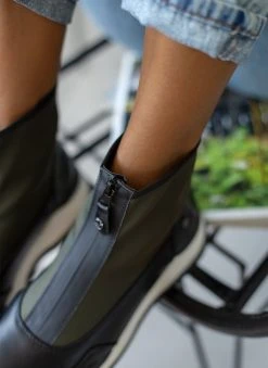 Xti Footwear Sneakers μποτάκια Xti 140501 - Χακί -The Fashion Project κατάστημα athlitika mpotakia xti 140501 106184 hbi5