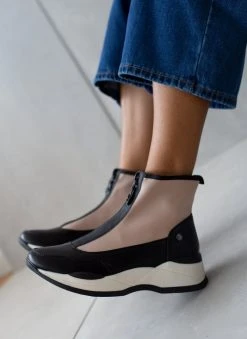 Xti Footwear Sneakers μποτάκια Xti 140501 - Μαύρο/Μπεζ -The Fashion Project κατάστημα athlitika mpotakia xti 140501 106185 atyg