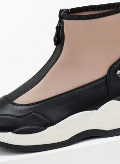 Xti Footwear Sneakers μποτάκια Xti 140501 - Μαύρο/Μπεζ -The Fashion Project κατάστημα athlitika mpotakia xti 140501 106185 ku3a