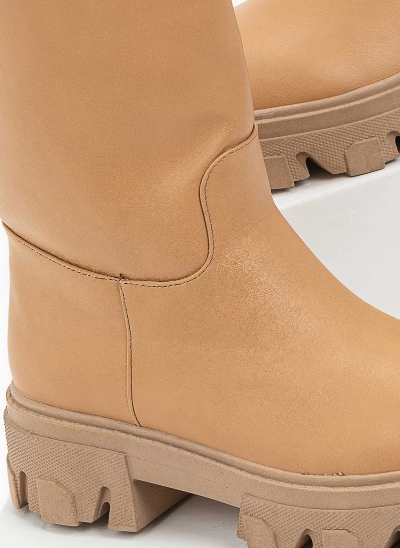 The Fashion Project Μποτάκια Biker με Chunky σόλα - Κάμελ 6 The Fashion Project Μποτάκια Biker με Chunky σόλα - Κάμελ - Image 6
