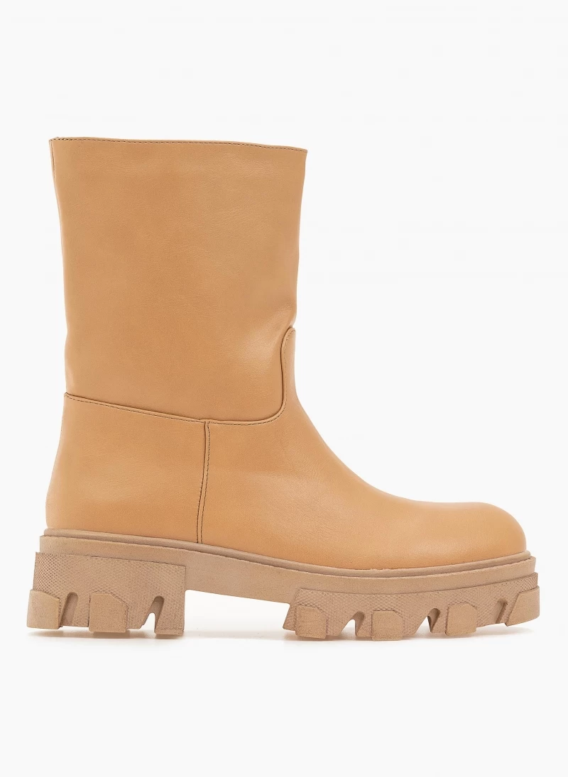 The Fashion Project Μποτάκια Biker με Chunky σόλα - Κάμελ 2 The Fashion Project Μποτάκια Biker με Chunky σόλα - Κάμελ - Image 2