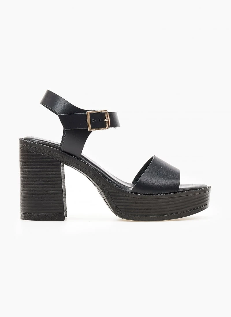 Πέδιλα με φιάπα δερμάτινα Tfp - Μαύρο 2 Πέδιλα με φιάπα δερμάτινα Tfp - Μαύρο - Image 2