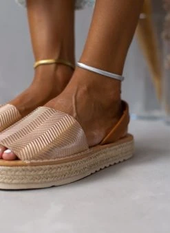 The Fashion Project Εσπαντρίγιες με ανάγλυφο Pattern - Χαλκός -The Fashion Project κατάστημα espantrigies me anaglufo pattern 103974 5cok