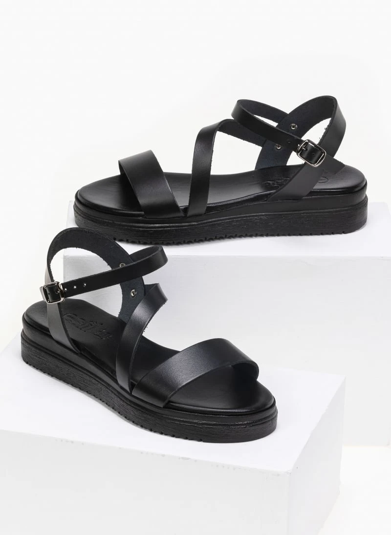 Flatforms δερμάτινα Tfp - Μαύρο 2 Flatforms δερμάτινα Tfp - Μαύρο - Image 2