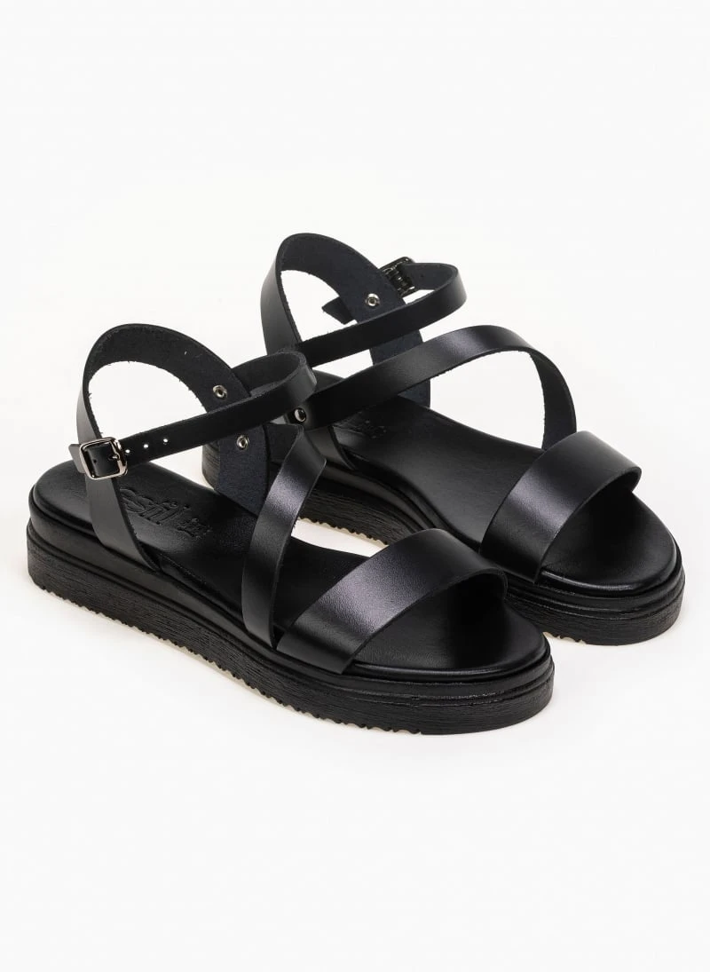 Flatforms δερμάτινα Tfp - Μαύρο 1 Flatforms δερμάτινα Tfp - Μαύρο