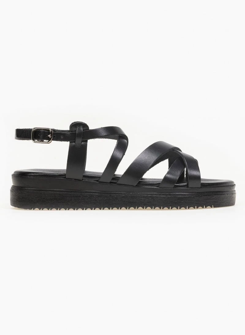 Flatforms δερμάτινα με λεπτά λουράκια Tfp - Μαύρο 8 Flatforms δερμάτινα με λεπτά λουράκια Tfp - Μαύρο - Image 8