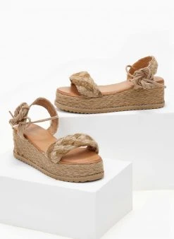 The Fashion Project Flatform πέδιλα με Lace Up δέσιμο - Πούρο 10 The Fashion Project Flatform πέδιλα με Lace Up δέσιμο - Πούρο -The Fashion Project κατάστημα flatform pedila me lace up desimo 101548 4dwk