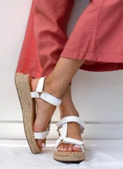 The Fashion Project Flatforms με λουράκι στο πλάι - Λευκό