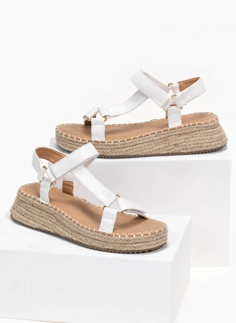 The Fashion Project Flatforms με λουράκι στο πλάι - Λευκό 5 The Fashion Project Flatforms με λουράκι στο πλάι - Λευκό - Image 5